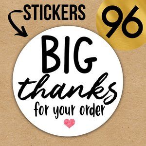 96 Posh Packaging Sticker Labels 2" Round Poshmark